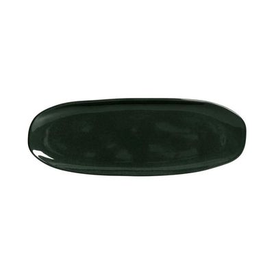 Conjunto de Travessas Ovais Pequenas Orgânico Dust 23x11cm 4 Peças Porto Brasil Preto