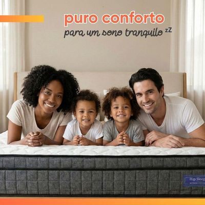 Colchão Casal Ortopédico D33 Euro Pillow Ultra 138x188x25cm Grafite