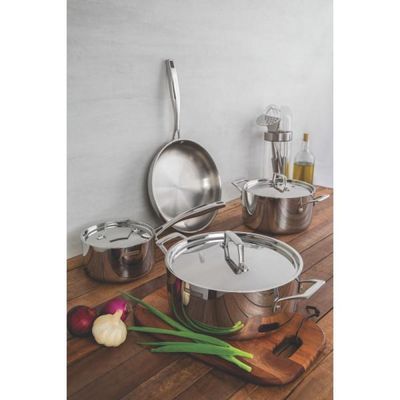 Frigideira Tramontina Grano em Aço Inox com Corpo Triplo e Cabo 26 cm 2,2 L