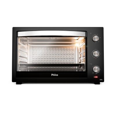 Forno Elétrico Philco 80L Preto 4 resistências PFE80A 127V