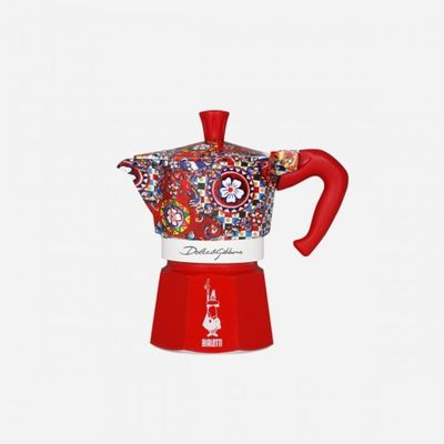 CAFETEIRA BIALETTI MOKA EXPRESS DOLCE & GABBANA SERVE 6 XÍCARAS VERMELHO 10010506