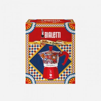 CAFETEIRA BIALETTI MOKA EXPRESS DOLCE & GABBANA SERVE 6 XÍCARAS VERMELHO 10010506