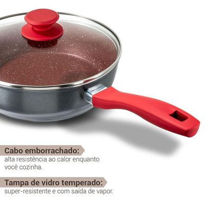 Panela Philco PPH240APR Redstone Com Tampa De Vidro 2,7L