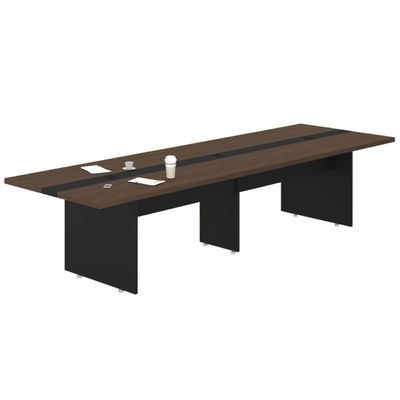 Mesa Reuniao 8 Lugares Design Escritório 3,60m Freijó