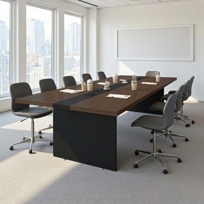 Mesa Reuniao 8 Lugares Design Escritório 3,60m Freijó