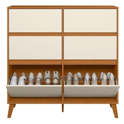 Cômoda De Quarto 6 Gavetas Grandes Design Clean Cinamomo