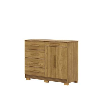 Cômoda Sapateira 2 Portas 5 Gavetas Nature Brisa