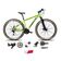 Bicicleta Aro 29 Absolute Nero 5 Alumínio 2x9 Freios Hidráulicos K7 Garfo Com Trava 18v Verde 19