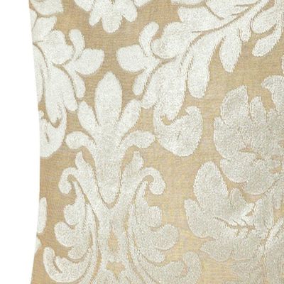 Capa De Almofada Decorativa Madri 1 Peça 45cm X 45cm 100% Poliéster - Bege