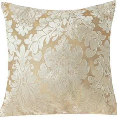 Capa De Almofada Decorativa Madri 1 Peça 45cm X 45cm 100% Poliéster - Bege