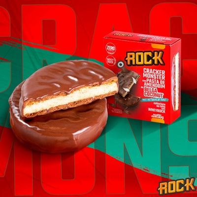 Alfajor Recheado Rock Peanut Cracker Monster Belga Coconut