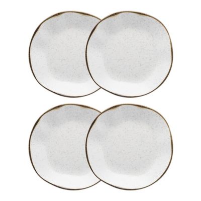 Conjunto 4 Pratos Fundo 22,5 cm Ryo Maresia Porcelana Oxford