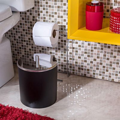 Lixeira com Tampa Inox 5,4L Cozinha Banheiro