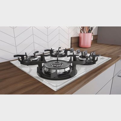 Fogão Cooktop Itatiaia Itamaster 4 Bocas Tripla Chamas Branco / Bivolt