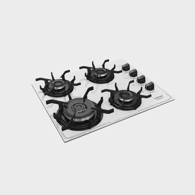 Fogão Cooktop Itatiaia Itamaster 4 Bocas Tripla Chamas Branco / Bivolt