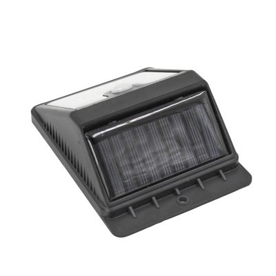 Luminaria Parede Painel Solar 4 Leds Sensor Luz