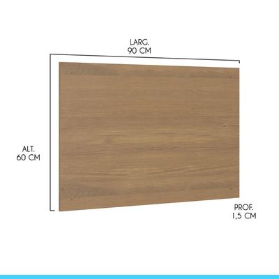 Painel Cabeceira Cama Box Solteiro 90x60cm Menu Móveis Carvalho