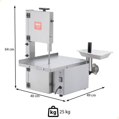 Serra Fita 1,51mts Malta Branca Mesa Inox Com Moedor Boca 5 Motor 1/3 Cv Bivolt 3101063