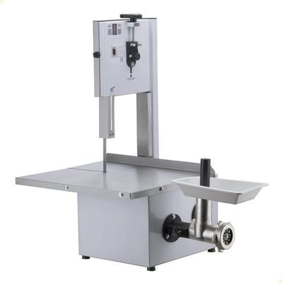 Serra Fita De Bancada Com Moedor Malta Mesa Inox Branca Lâmina 181cm Motor 1-2 Cv Bivolt