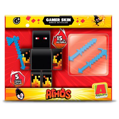 Boneco Athos com 3 Acessórios 15cm Algazarra