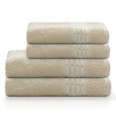 Toalha de Rosto Camesa Decor 99% Algodão Bege