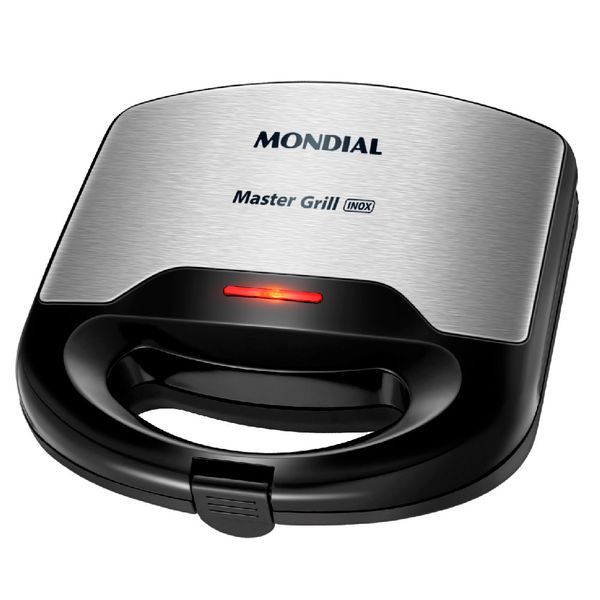 Sanduicheira e Grill Mondial Master S-20 Preto/Inox - 750W 220V Sanduicheira e Grill Mondial Master S-20 Preto/Inox - 750W 220V
