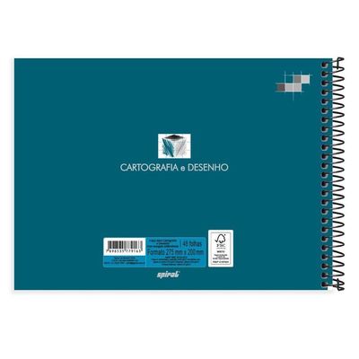 Caderno Cartografia E Desenho -48 Fls - Milimetrado