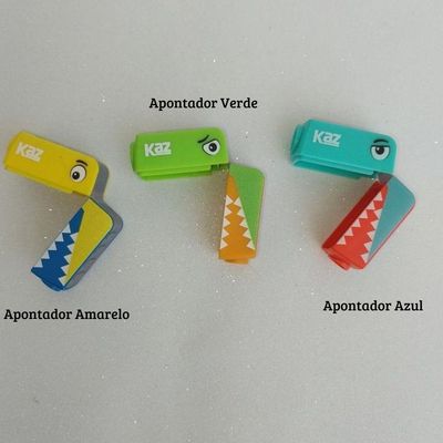 Apontador Infantil Coletor Duplo Dinossauro Kz1935bl Kaz