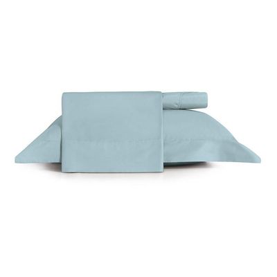 Jogo De Cama Solteiro King 3 Peças Altenburg Algodão Lux 200 Fios Azul Etienne