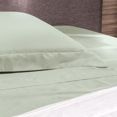 Jogo De Cama King 4 Peças Altenburg Algodão Lux 200 Fios Verde Claro