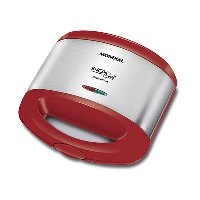 Grill e Sanduicheira Mondial Inox Red S19 Vermelha Inox - 800W 220V
