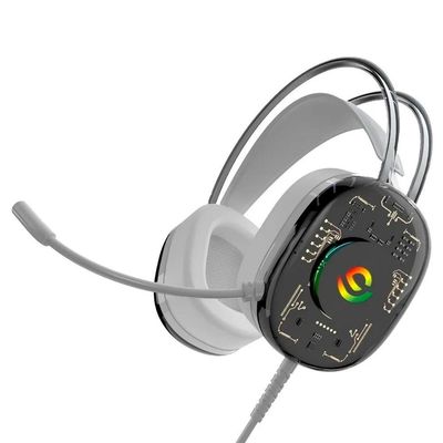Headset Gamer Com Fio Fone De Ouvido Rgb - Gamer Over-ear Com Conexão P2 + Usb