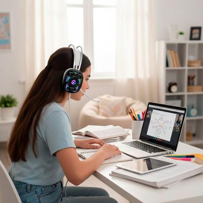 Headset Gamer Com Fio Fone De Ouvido Rgb - Gamer Over-ear Com Conexão P2 + Usb
