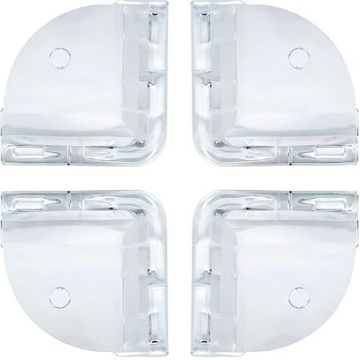 Protetor De Quina Mesa 4 Unidades Em Silicone Transparente – Para Móveis E Ambientes Domésticos