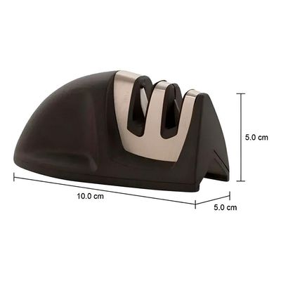Kit Para Churrasco 3 Peças Faca Garra Amolador - Preto
