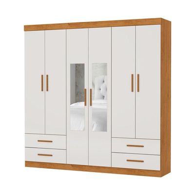Guarda Roupa 6 Portas 4 Gav 2 Espelhos Allure -grand Line