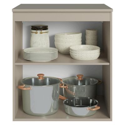 Balcão De Cozinha 60 Cm 1 Porta Suspenso Nice Madesa Crema