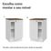 Balcão De Cozinha 50cm 1 Porta Bbr Vik Madesa Branco/rustic