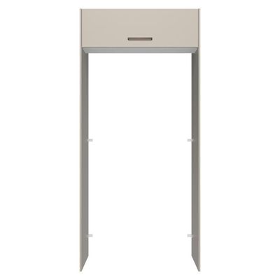 Porta-geladeira 103 Cm 1 Porta Basculante Crema/branco/crema Agata Madesa Crema/branco/crema