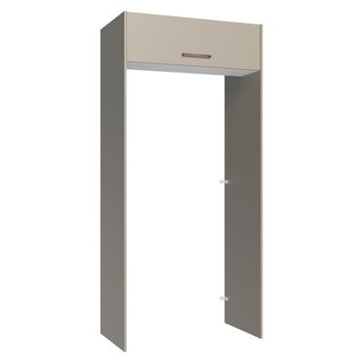 Porta-geladeira 103 Cm 1 Porta Basculante Crema/branco/crema Agata Madesa Crema/branco/crema
