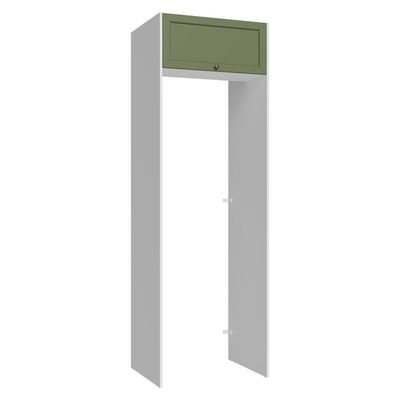 Porta-geladeira 73 Cm 1 Porta Basculante Branco/verde Vik Madesa Branco/verde