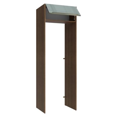 Porta-geladeira 73 Cm 1 Porta Basculante Rustic/cinza Lux Madesa Rustic/cinza