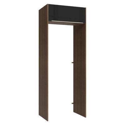 Porta-geladeira 83 Cm 1 Porta Basculante Rustic/preto Lux Madesa Rustic/preto