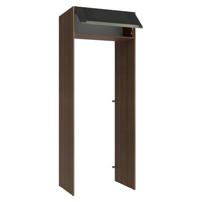 Porta-geladeira 83 Cm 1 Porta Basculante Rustic/preto Lux Madesa Rustic/preto