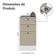 Balcão De Cozinha 40 Cm 3 Gavetas Branco-crema Vik Madesa Branco-crema