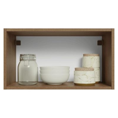 Armário Aéreo 60 Cm 1 Porta Basculante Rustic-crema Vik Madesa Rustic-crema