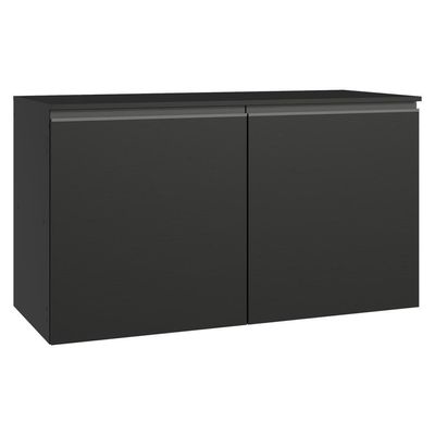 Balcão De Cozinha 120 Cm 2 Portas Suspenso Preto Nice Madesa Preto
