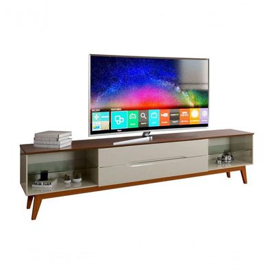 Rack Para Tv Limit 1.8 Off White Com Freijó - Moveisaqui