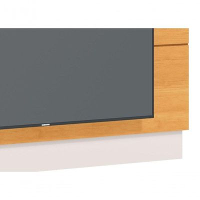 Painel Para Tv Classic 1.4 Nature Com Off White - Imcal Móveis