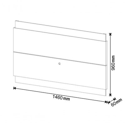 Painel Para Tv Classic 1.4 Nature Com Off White - Imcal Móveis